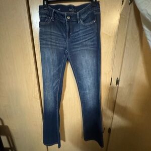 White House Black Market Dark Blue Boot Cut Jeans